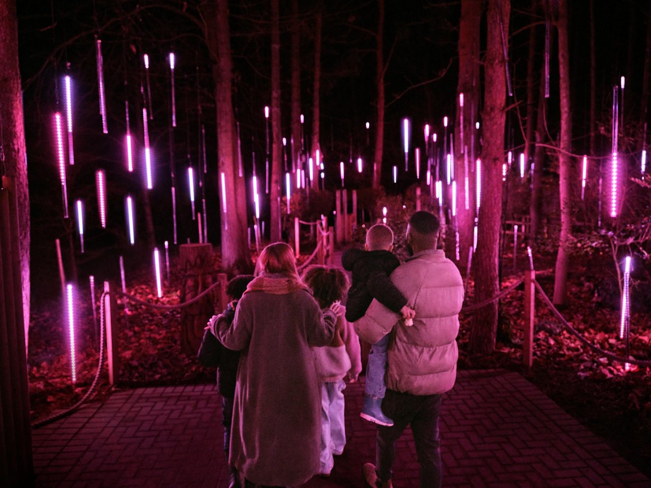 Family enjoying WWL break at Center Parcs Elveden
