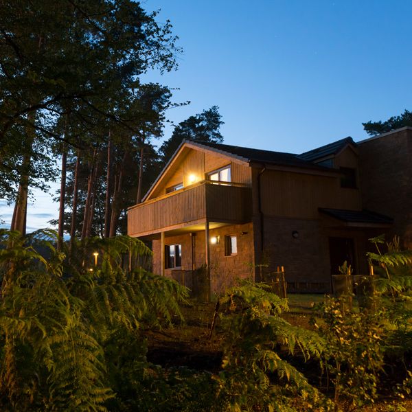 Exterior view of lodge accommodation