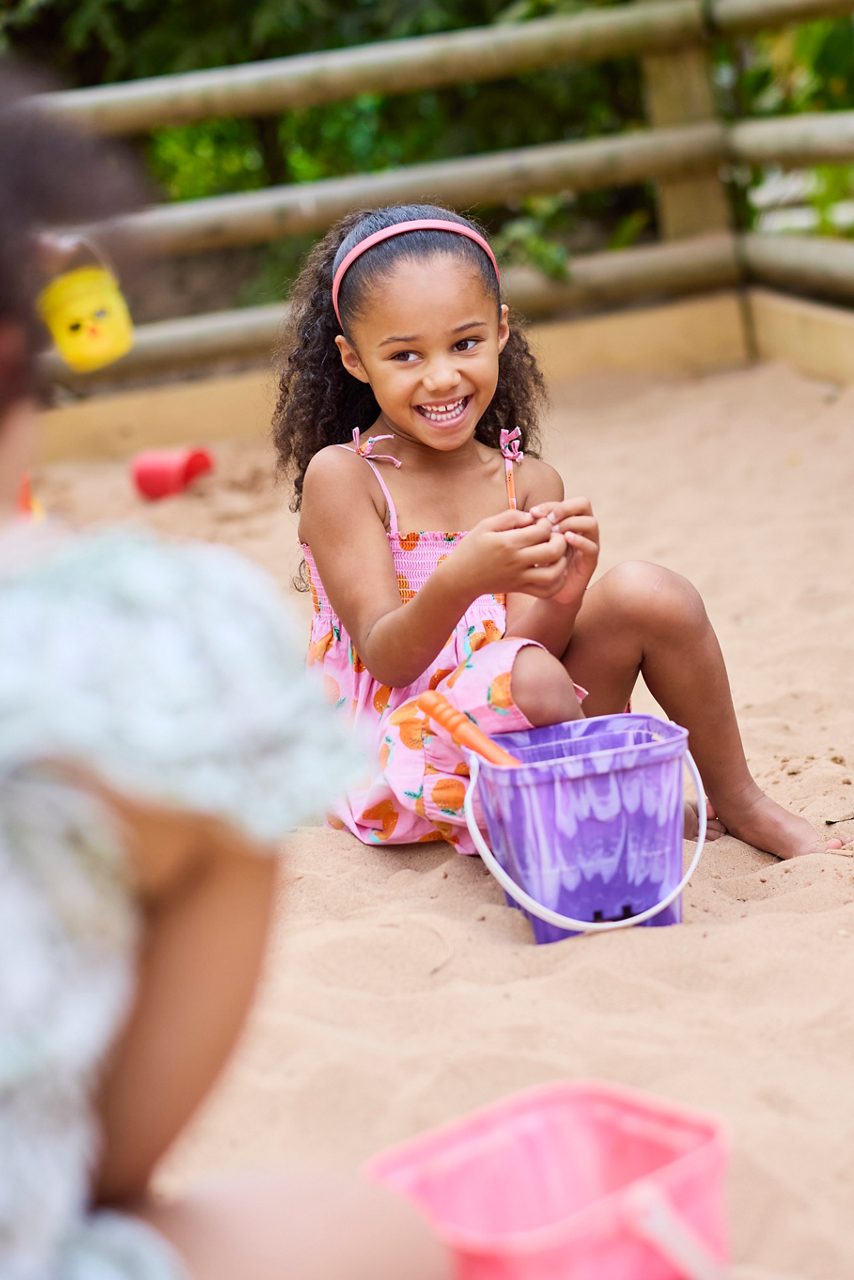 girl in sand