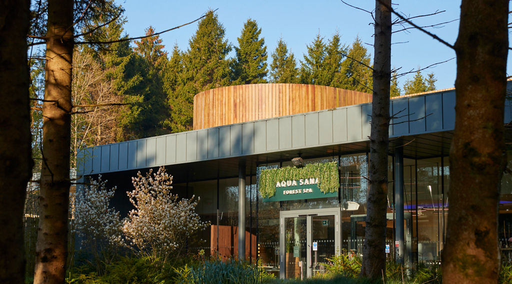 The external of Aqua Sana Longford Forest