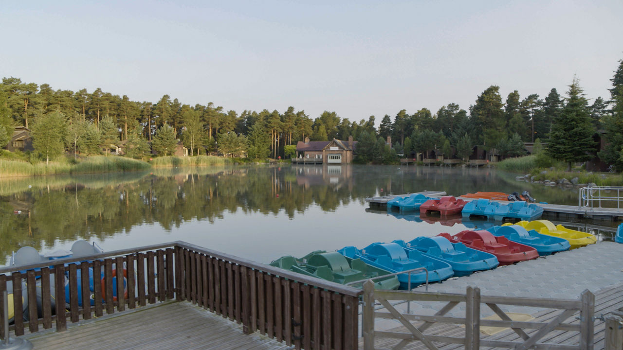 A view of the lake at Whinfell forest