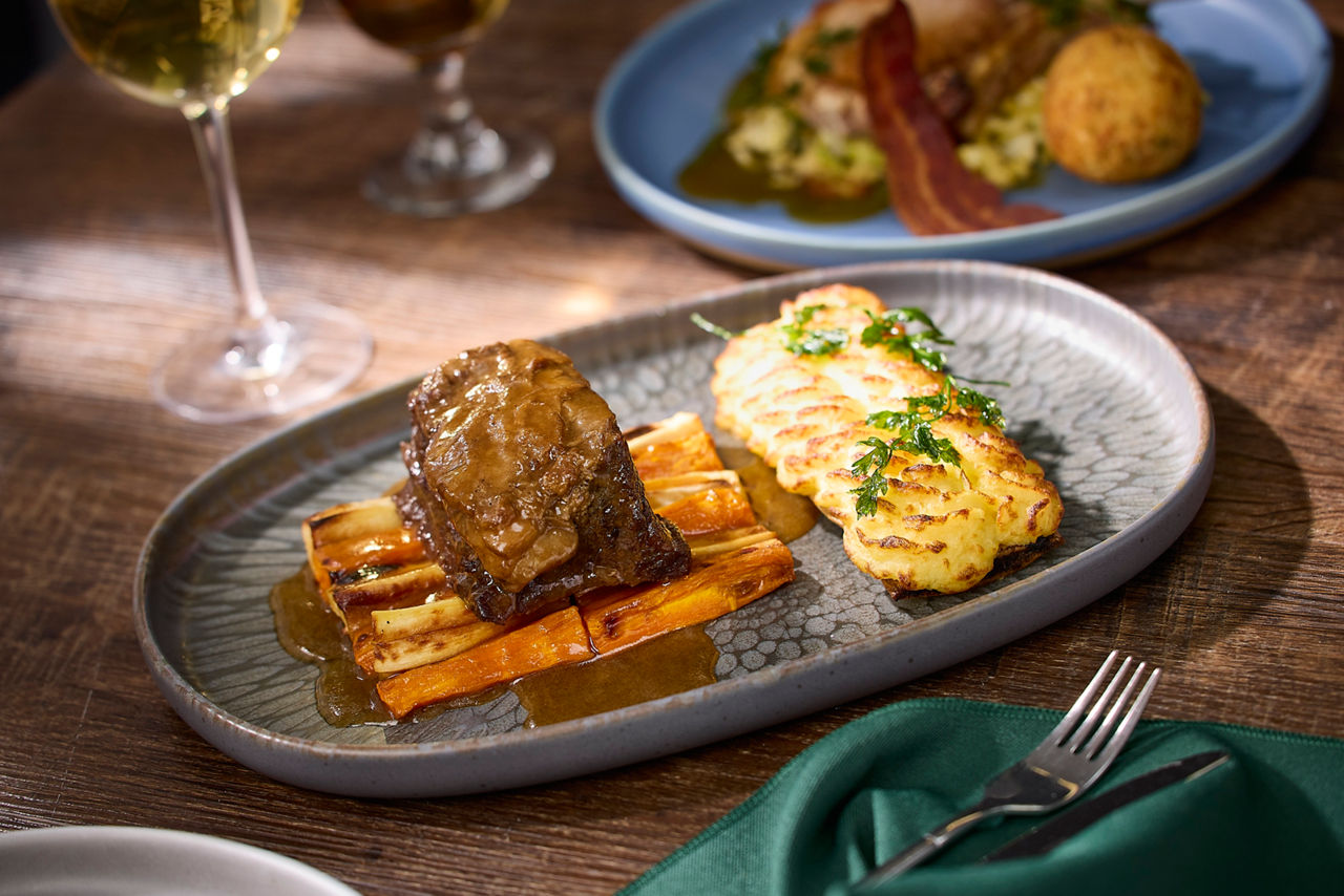A selection of dishes from the Huck's menu.