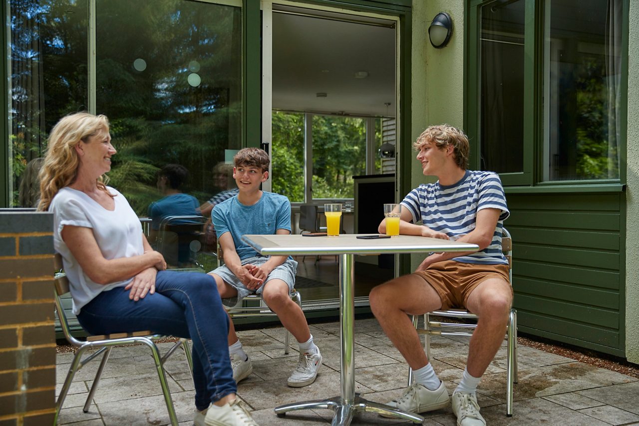 Toddler on his scooter.