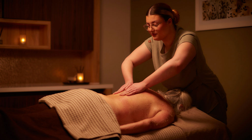 therapist performing treatment