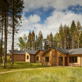 Woodland Lodge nestled in the forest