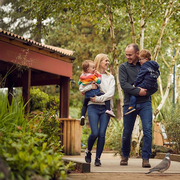 Family walking together