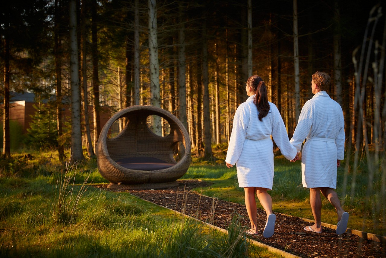 couple walking hand in hand