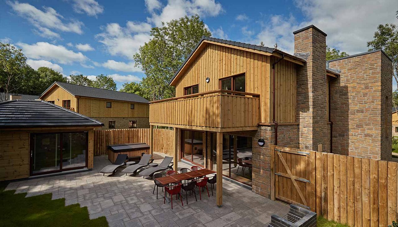 Exclusive lodge outside