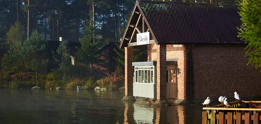 Lakeside building